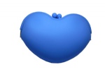 Big Sweet Heart Shape Silicone bag with metal chain