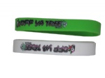 Custom Silicone Bracelet with color printing