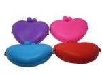 Heart Shape New Design silicone bag, silicone wallet bag, silicone coin bag