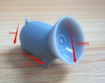 2014 New Design PIG Silicone sucker for mobile phone，cheap promotional gift for young, Best holder silicone duck sucer for your mobile phone