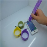 silicone slap band with touch pen