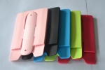 2014 colorful portable 2 in 1 silicone card holder and stand
