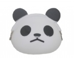Panda Silicone bags with animal printing, silicone wallet bag, silicone coin bag