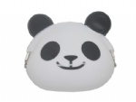可爱小熊猫硅胶动物零钱包，卡通软扣钥匙包，马卡龙硅胶小钱包