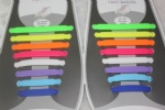 时尚彩色硅胶鞋带，硅胶无毒环保鞋带